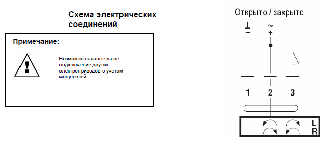 Электрическое подключение CM230-1-L Электрическое подключение CM230-1-L