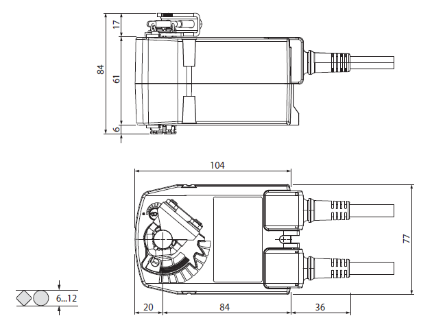 Габаритные размеры ТF24-S Габаритные размеры ТF24-S