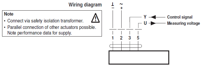 Электрическое подключение NM24A-MF-TP Электрическое подключение NM24A-MF-TP