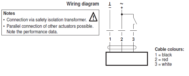 Электрическое подключение GK24G-1 Электрическое подключение GK24G-1