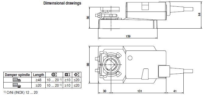 Габаритные размеры SMD230A Габаритные размеры SMD230A