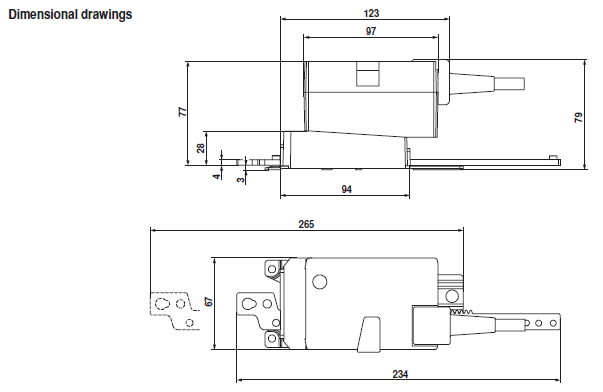 Габаритные размеры LHQ24A-MF100 Габаритные размерыLHQ24A-MF100