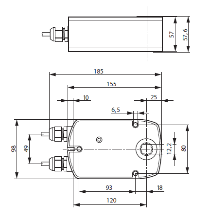 Габаритные размеры BLE230 