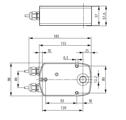 Габаритные размеры BLE24 