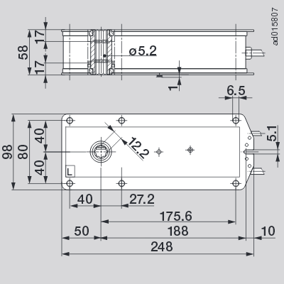 Габаритные размеры BR24-48-F-ST