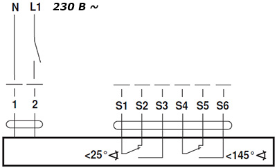 Электрическое подключение BFG230 Электрическое подключение BFG230