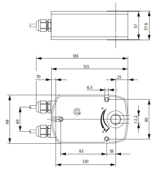 Габаритные размеры BLF230 Габаритные размеры BLF230