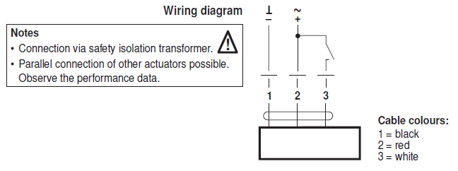 Электрическое подключение NKQ24P-1 Электрическое подключение NKQ24P-1