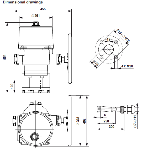 Габаритные размеры SY10-230A-3-T 