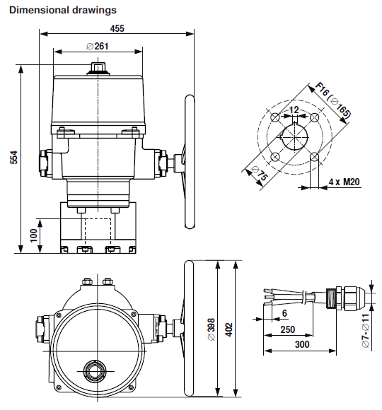 Габаритные размеры SY12-230A-3-T 