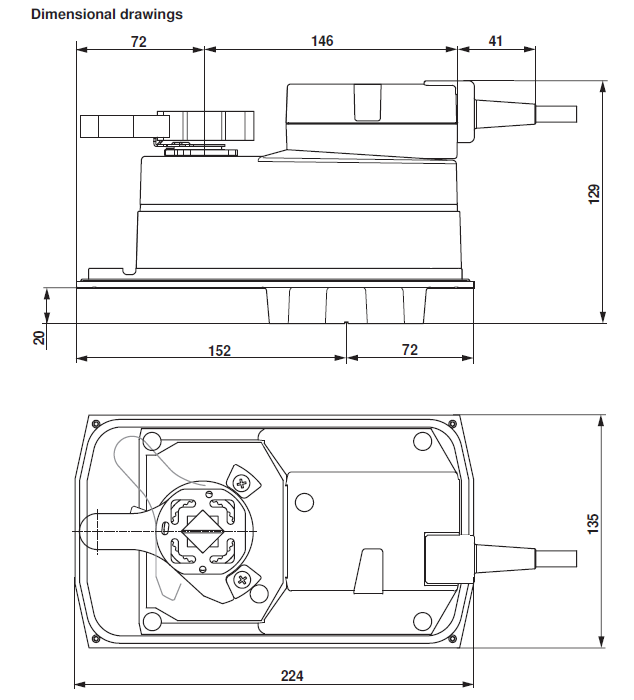 Габаритные размеры DR24A-MP-7 Габаритные размеры DR24A-MP-7