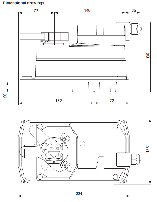Габаритные размеры DR24A-TP-7 Габаритные размеры DR24A-TP-7