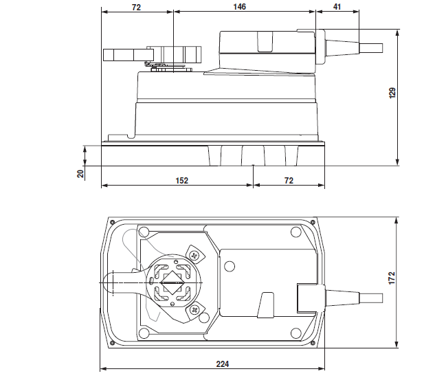 Габаритные размеры DR24A-7 Габаритные размеры DR24A-7