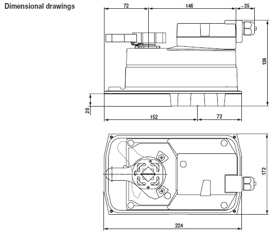 Габаритные размеры DRC24A-TP-7 Габаритные размеры DRC24A-TP-7
