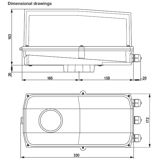 Габаритные размеры DRC24G-T-7 
