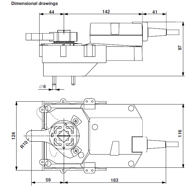 Габаритные размеры GRC24A-5 