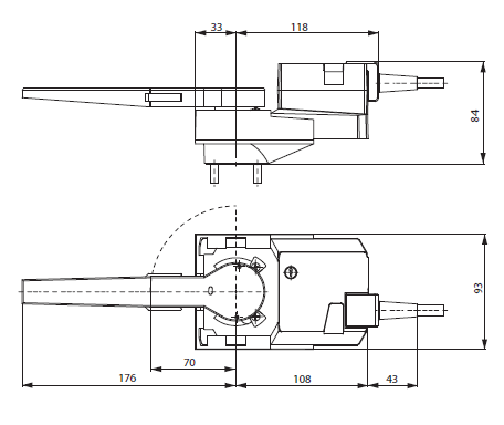 Габаритные размеры SR230A-5 