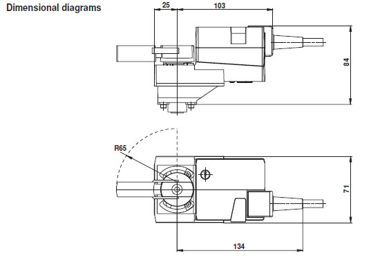 Габаритные размеры TRC24A-SR Габаритные размеры TRC24A-SR