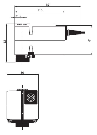 Габаритные размеры TRF24-SR-O Габаритные размеры TRF24-SR-O
