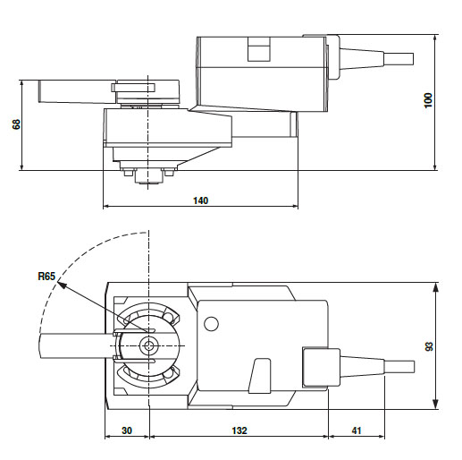 Габаритные размеры NRQ24A-SR Габаритные размеры NRQ24A-SR