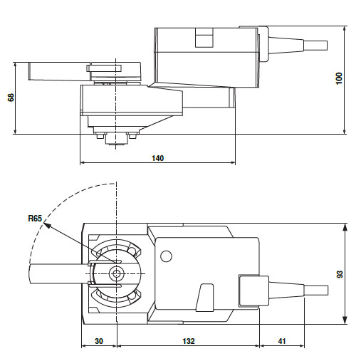 Габаритные размеры NRQ24A-SZ Габаритные размеры NRQ24A-SZ