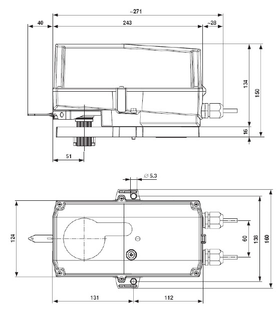 Габаритные размеры SR24P Габаритные размеры SR24P