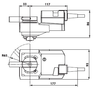 Габаритные размеры SR24A-SR Габаритные размеры SR24A-SR
