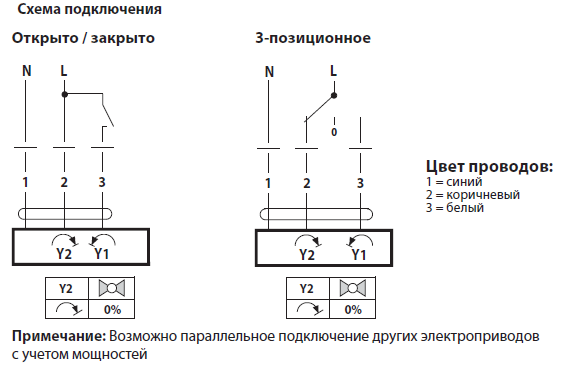 Электрическое подключение CQ230A-T Электрическое подключение CQ230A-T