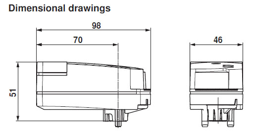 Габаритные размеры CQ24A-MPL Габаритные размеры CQ24A-MPL