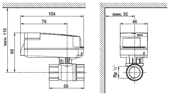 Габаритные размеры CQ24A-SZ Габаритные размеры CQ24A-SZ
