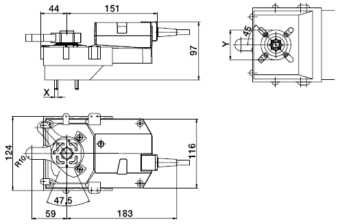 Габаритные размеры GR24A-7 Габаритные размеры GR24A-7
