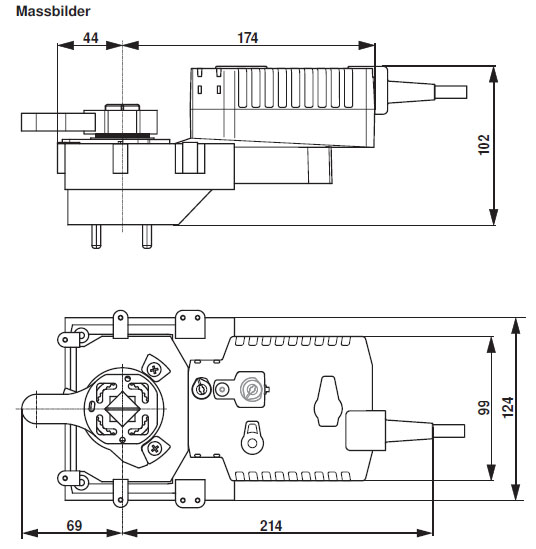Габаритные размеры GRK24A-SZ-5 Габаритные размеры GRK24A-SZ-5
