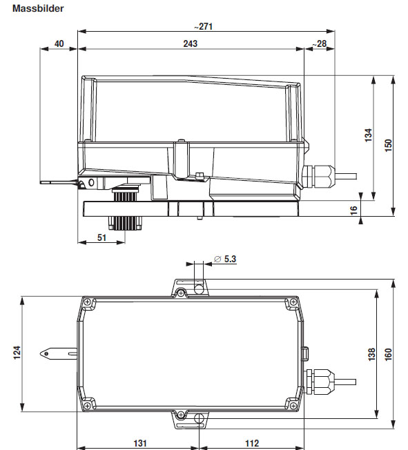 Габаритные размеры SR230P-5 Габаритные размеры SR230P-5