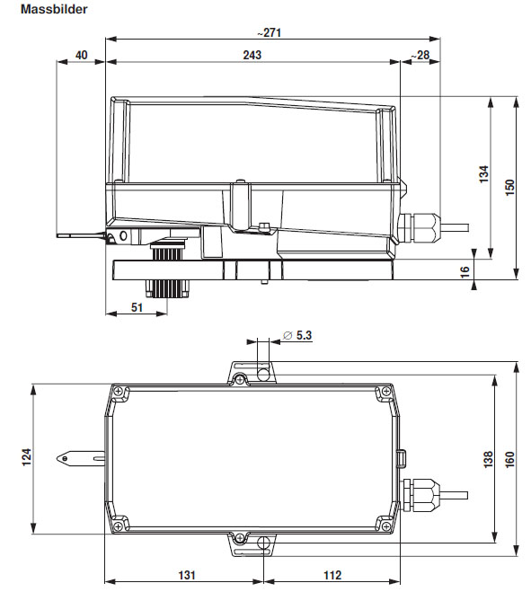 Габаритные размеры SR24P-SR-5 Габаритные размеры SR24P-SR-5