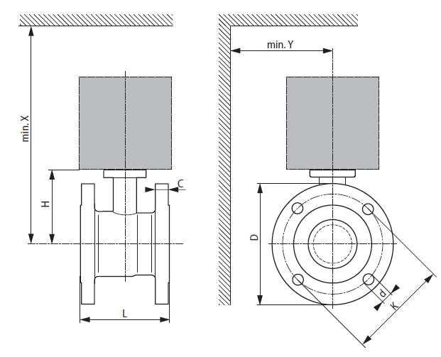 Габаритные размеры R6080W100-S8 Габаритные размеры R6080W100-S8
