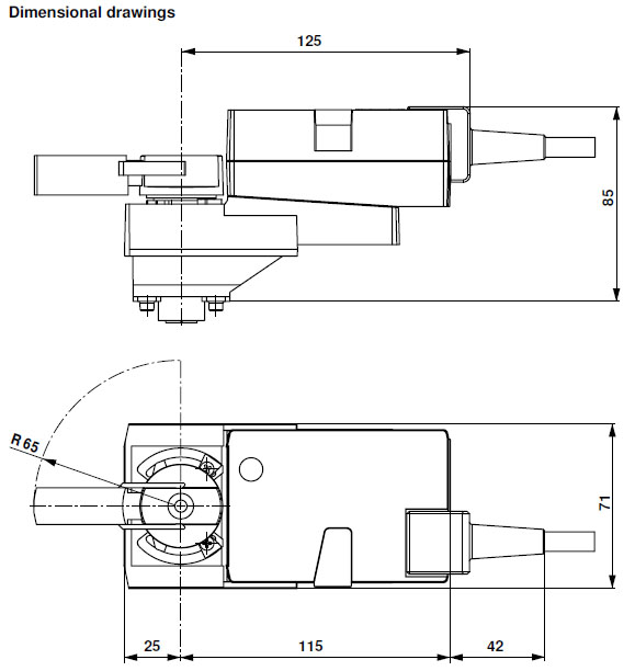 Габаритные размеры LRC24A-SR 