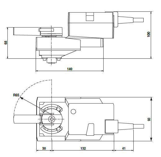 Габаритные размеры NRQ24A-SZ Габаритные размеры NRQ24A-SZ