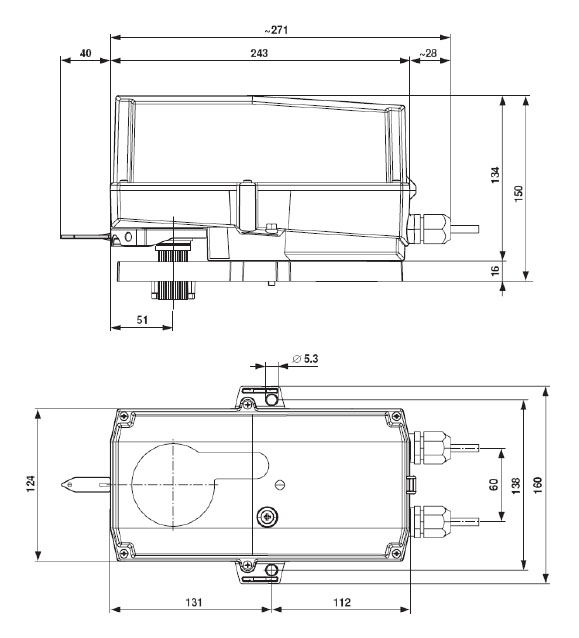Габаритные размеры SR24P Габаритные размеры SR24P