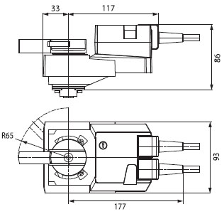 Габаритные размеры SR230A