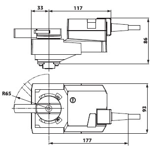 Габаритные размеры SR24A-SR 