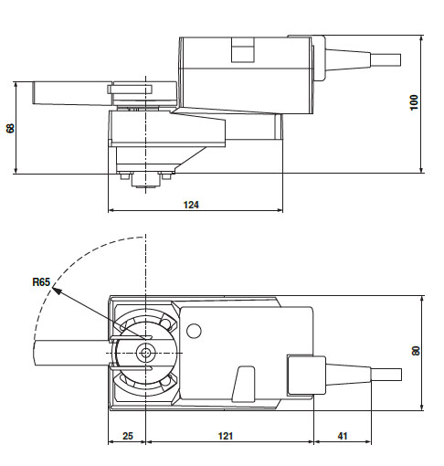 Габаритные размеры LRQ24A-SR 