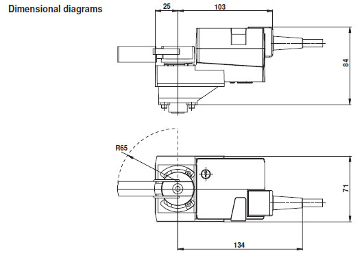 Габаритные размеры TRC24A-SR