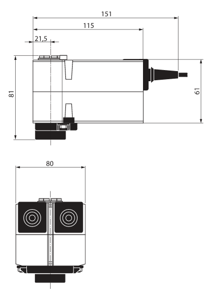 Габаритные размеры TRF230