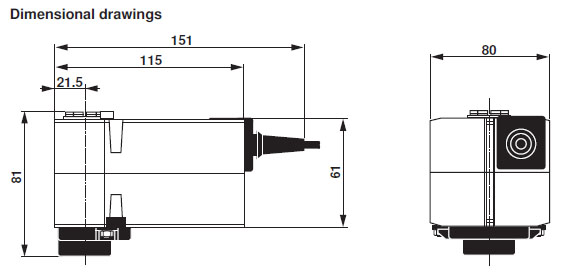 Габаритные размеры TRF24-2 