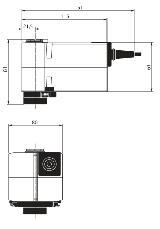 Габаритные размеры TRF24-O