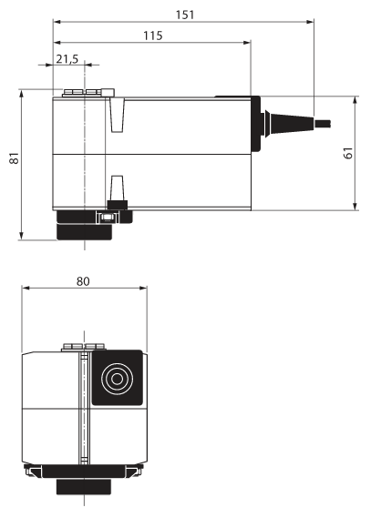 Габаритные размеры TRF24