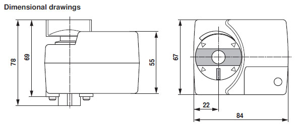 Габаритные размеры TRY24-SR 