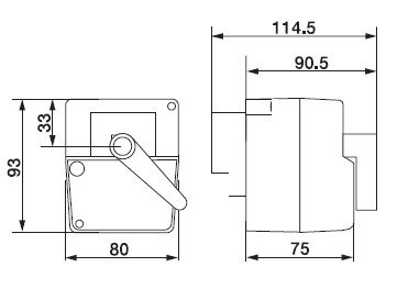 Габаритные размеры HR230-3-S Габаритные размеры HR230-3-S
