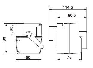 Габаритные размеры HR24-SR Габаритные размеры HR24-SR