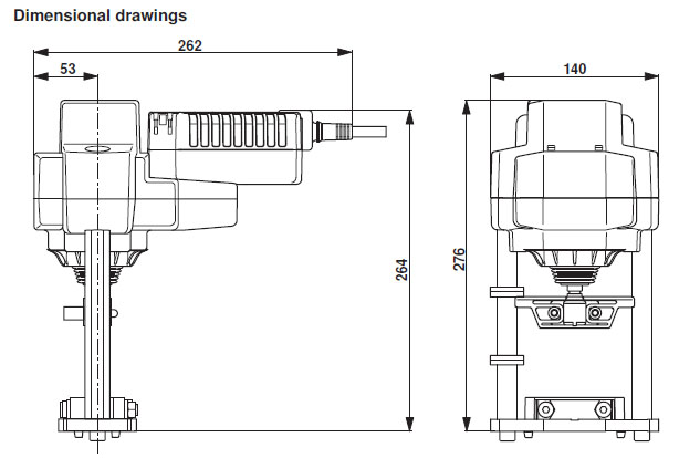 Габаритные размеры AVK230A-3 Габаритные размеры AVK230A-3